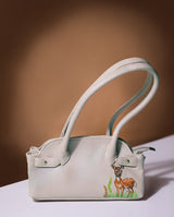 FusionKaari Woodland Muse Hand-Painted Handbag