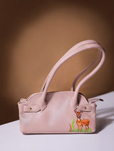 FusionKaari Woodland Muse Hand-Painted Handbag