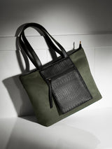 FusionKaari Olive Luxe Tote